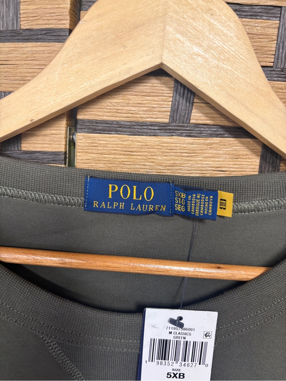 Polo Ralph Lauren olive green sweatshirt size 5X Big - Picture 5 of 9